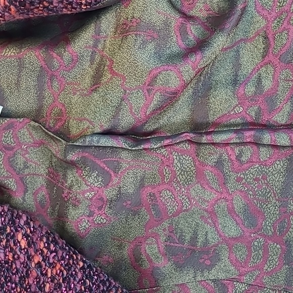 CHRISTIAN LACROIX Button-Up Wool Jacket in Dark Pink and Black - Picture 13 of 13